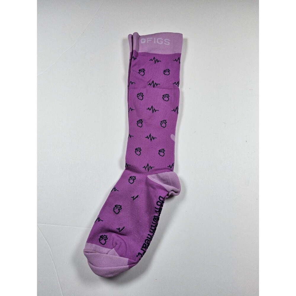 FIGS Compression Do It With Heart Nurse Medical Socks Size S